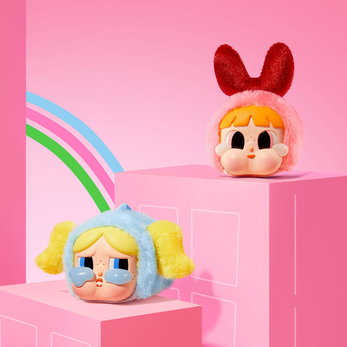 CRYBABY × Powerpuff Girls Series-Vinyl Face Plush - single box