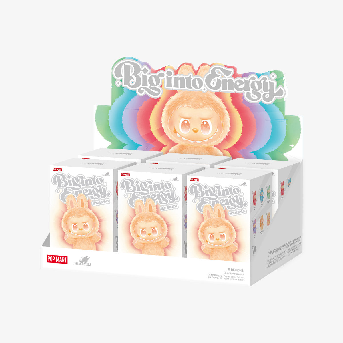 THE MONSTERS Big into Energy Series-Vinyl Plush Pendant Blind set of 6